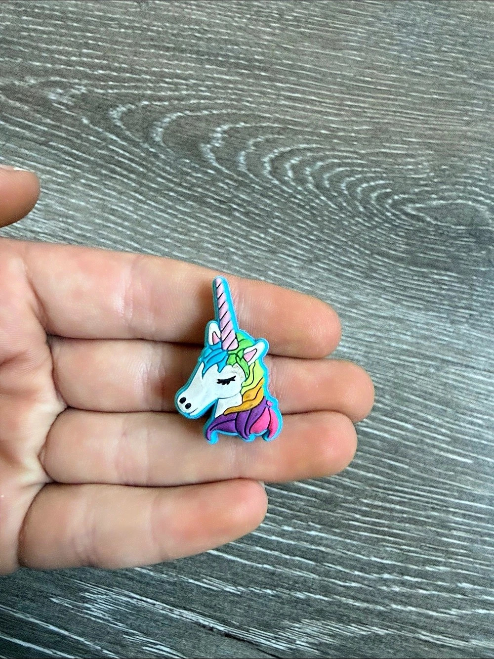 Crocs Jibbitz Unicorn Charm Blue & Pink